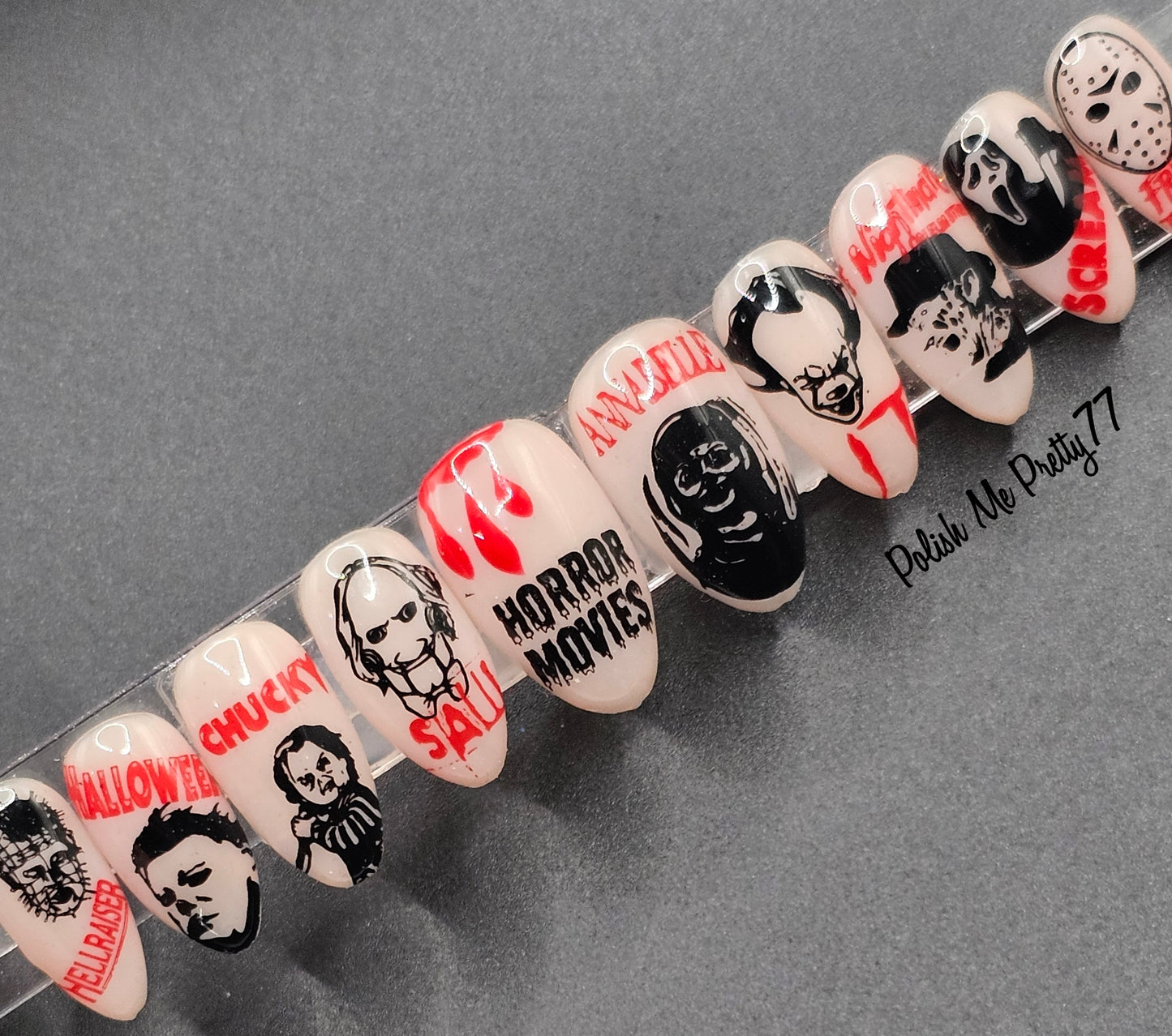 Horror Movie Icons | Handmade Horror Press-On Nails
