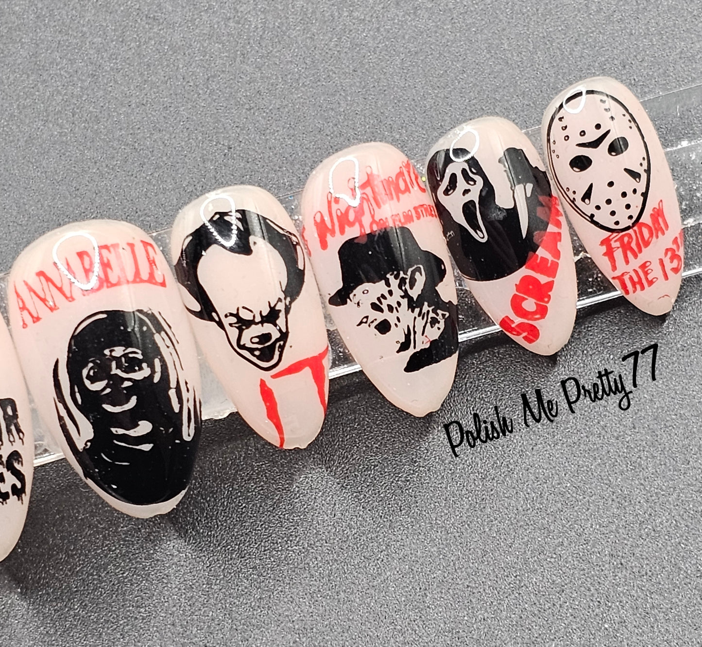 Horror Movie Icons | Handmade Horror Press-On Nails